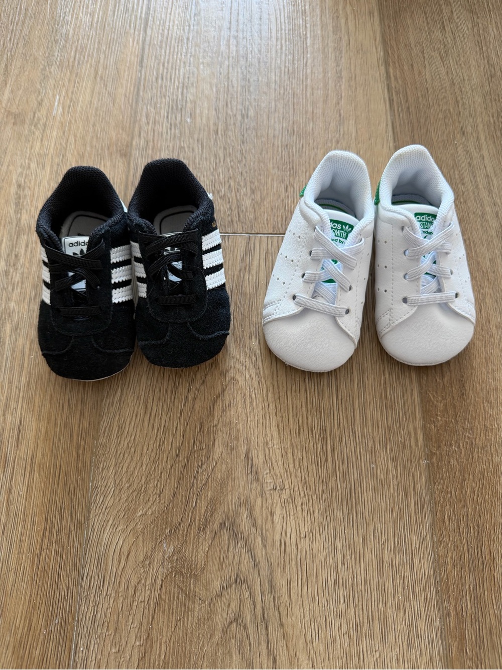 adidas Kids Black & White Gazelle sneakers
